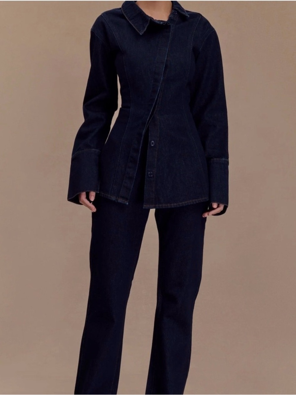 Meshki Dark Indigo Denim Jacket - Picture 2 of 4